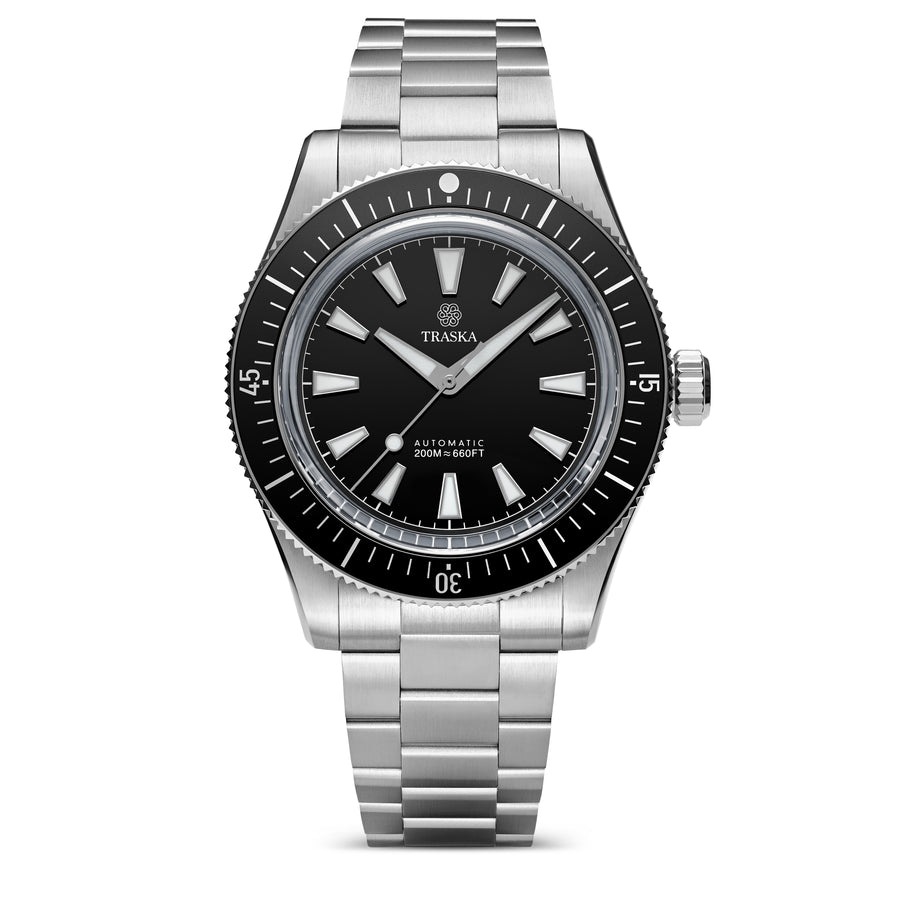 Traska Freediver — unidirectional rotating bezel, 200m water resistance